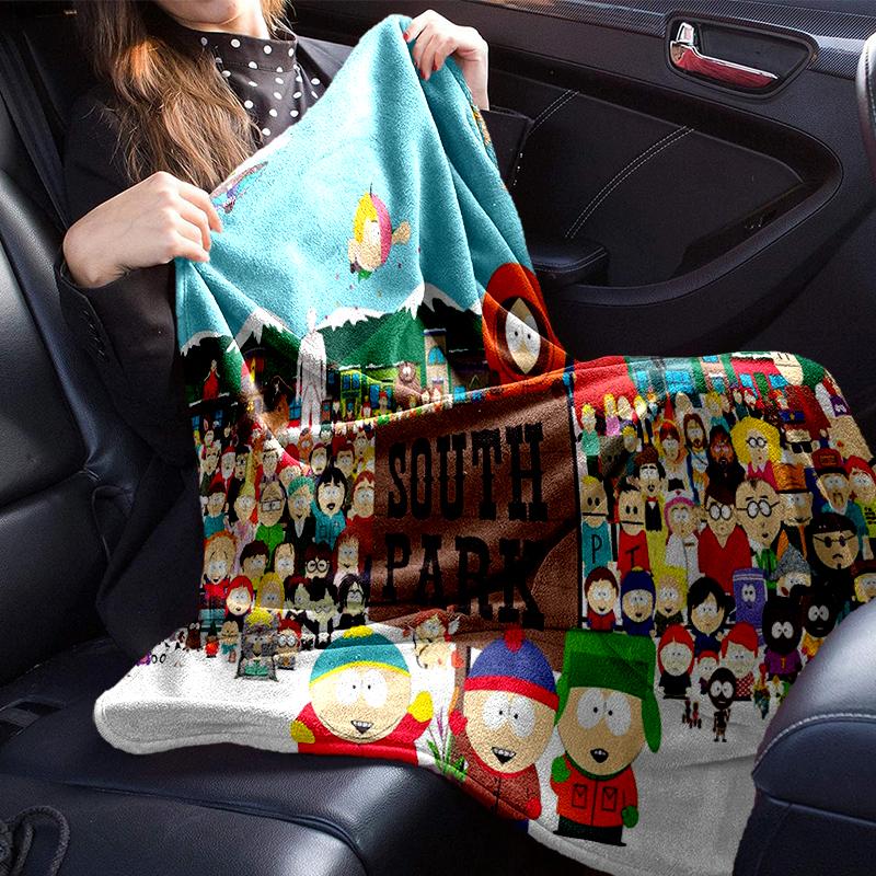 South Friends Adventure Blanket Flannel Blanket for bed, sofa, Camping, Hiking, Picnic Essentials, gift for family Fan gifts