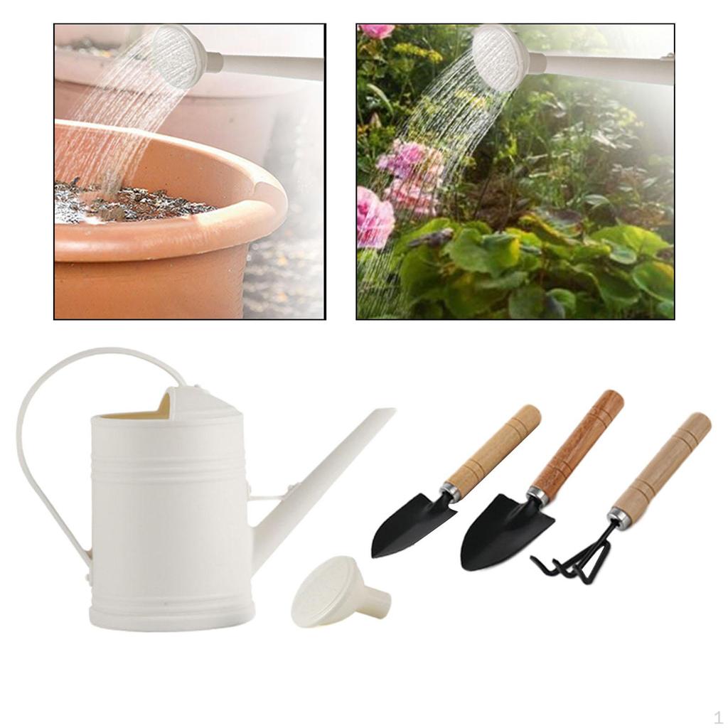 Watering Can Garden Tool Set Spade Rake Large Capacity Modern Pot Gardening Tools