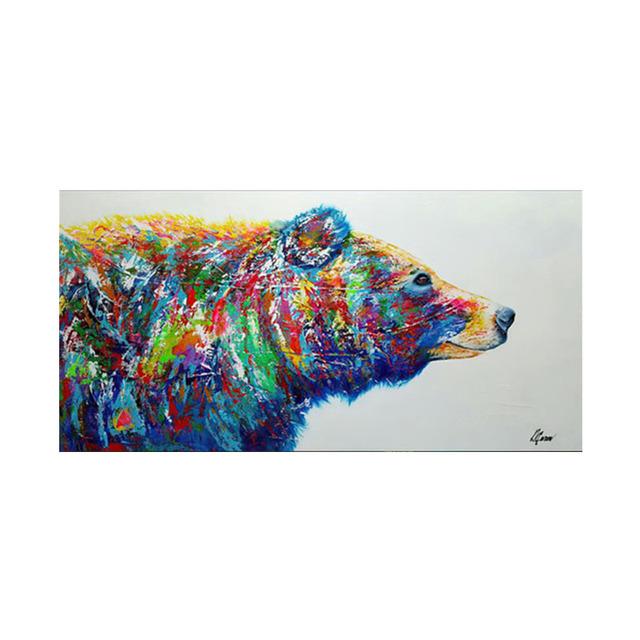 Modern Graffiti Animal Elephant Tiger Lion Canvas Painting Wall Art Picture Posters and Prints for Living Office Room Home Decor No Frame