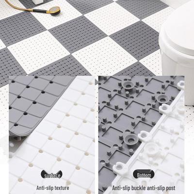 Anti-Slip Waterproof PVC Interlocking Bathroom Mat