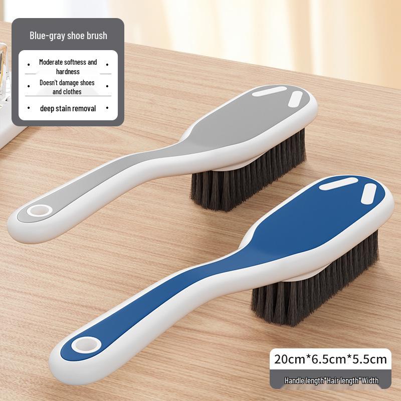 Shoe & Clothing Cleaning Brush - Long Handle, Soft Bristles, Multi-Functional, Gentle on Shoes & Clothes