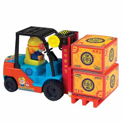 Pororo Singsing Forklift Heavy Equipment, Mixed Colors, Korean Popular Toys