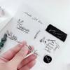 Sovy Transparentní silikonová čirá razítka pro těsnění DIY scrapbooking fotoalbum Květina Pampeliška Leaf Lace Frame 2023