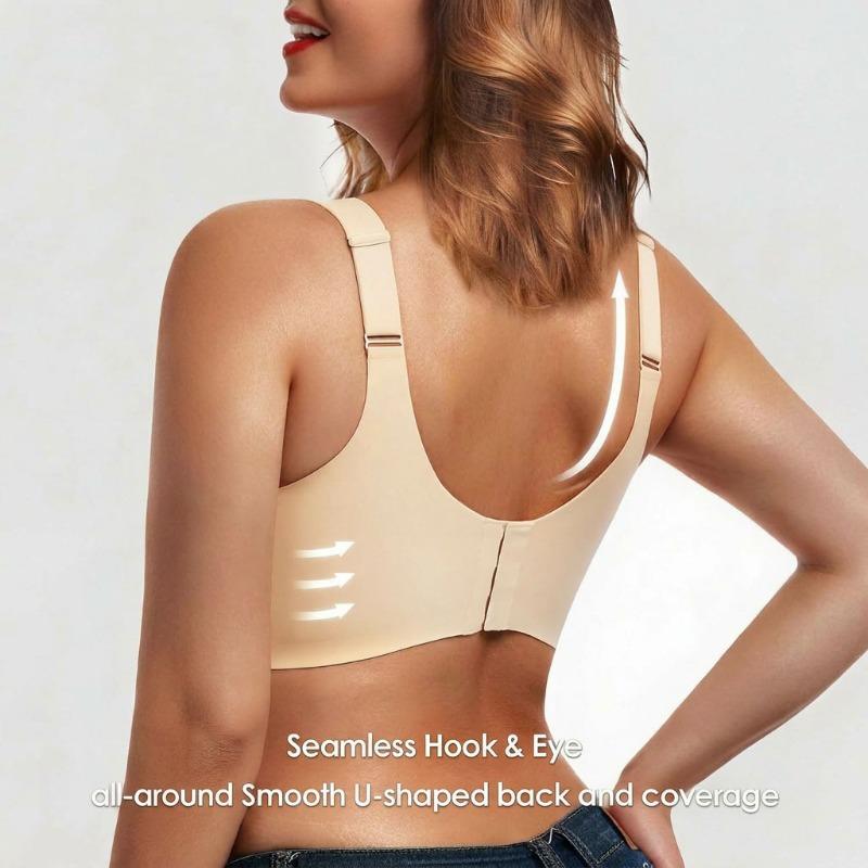 Plus Size Seamless Thin Light Wireless Bra For Women