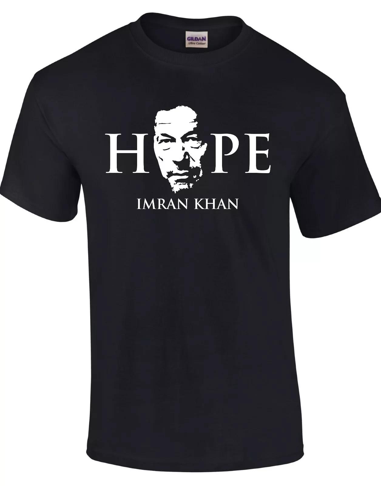 HOPE - IMRAN KHAN Black T-SHIRT - PAKISTAN ELECTION - LADIES KIDS MENS S