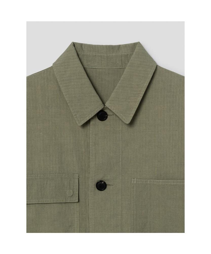 Shift.G Cotton Linen Field Jacket Khaki