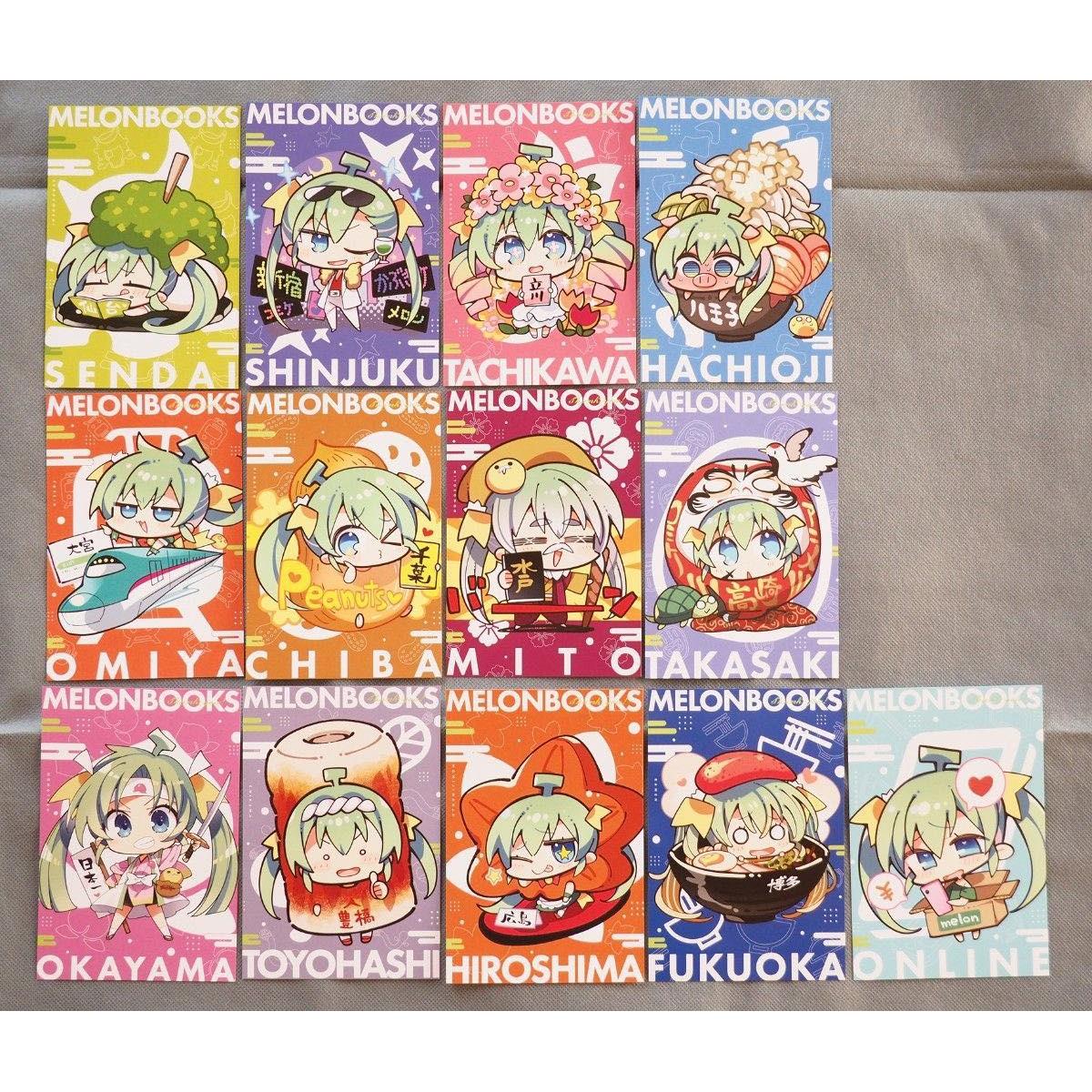 Used Melon Books Gotochi Melon-chan Postcard Set of 13