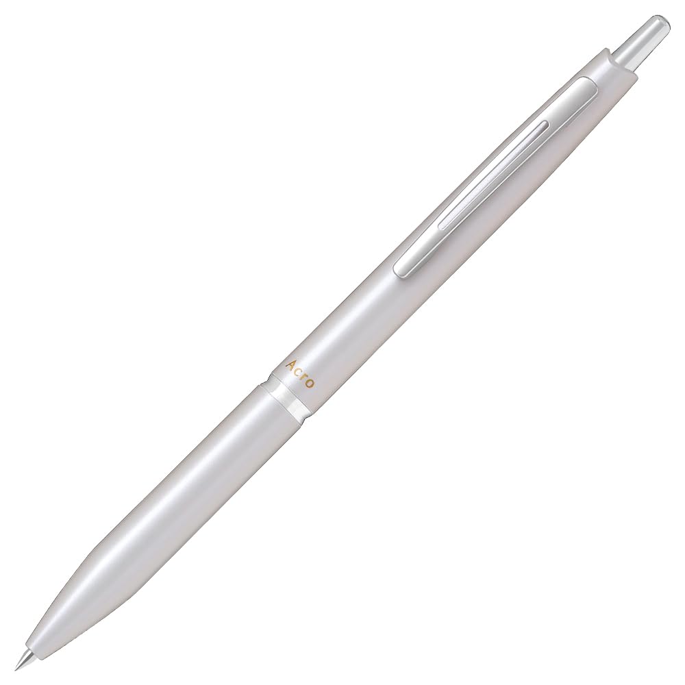 Pilot Acro 1000 Ballpoint Extra Fine Pearl Oil-Based Pen, 0.3mm Tip, White, BAC-1SMF-PW
