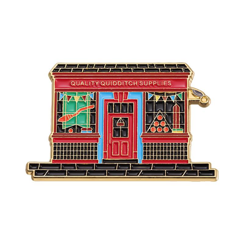 

Building Colorful Eyecatching Style Brooch Unique Alloy Pin Versatile Accessory QHXZ1427
