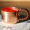 Vintage Pure Copper Mini Coffee Cup,Hammer Texture Weave Handle 100 Ml Milk Mug,Handcrafted Tea Tumbler Drinkware Friend Gift