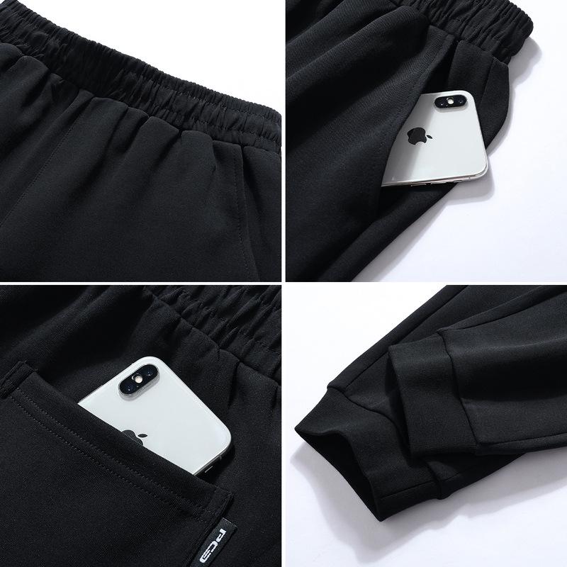 Unisex Loose Fit Knitted Jogger Sweatpants - Versatile Spring & Autumn Wear