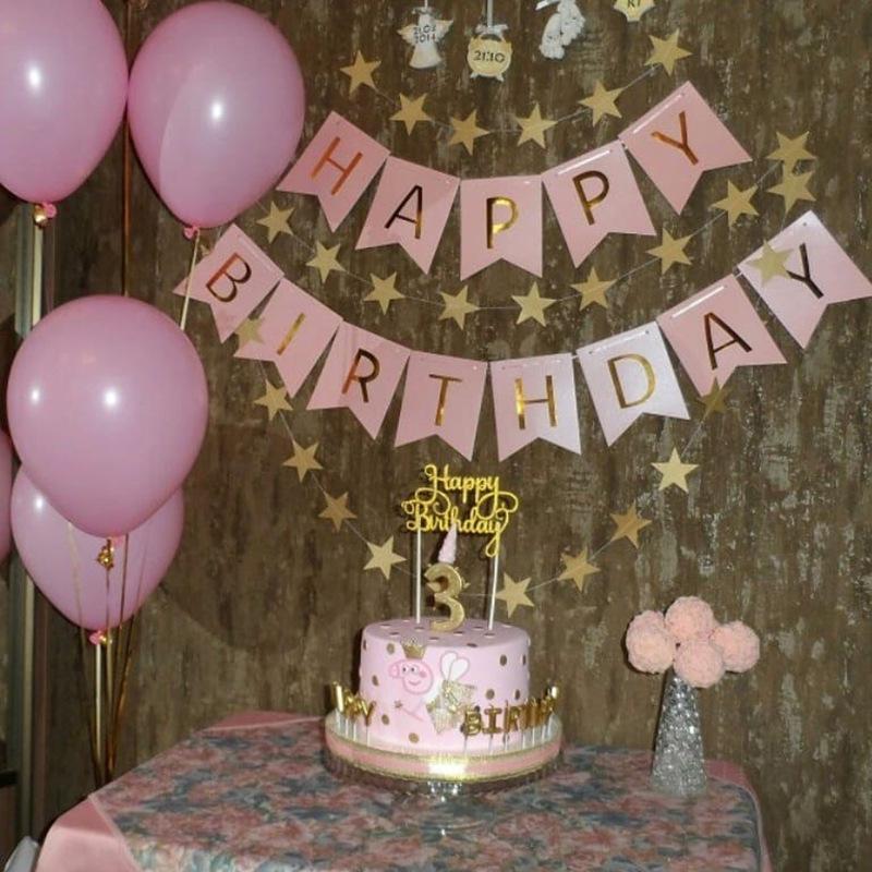 Happy Birthday Fishtail Pull Flag Banner for Children's Parties