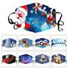 Weihnachtliches Mund-Nasen-Maske Staubdicht Atmungsaktiv Druckmaske mit Elastischem Ohrband Typ 5