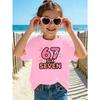 European sizes 67 SIX SEVEN Cute Girls' Summer Short-Sleeve Casual Breathable Comfortable Clothing, The Best Gift for Children, Stylish T-Shirt