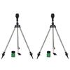 2Pcs Rotating Tripod Sprinkler 360 Degree Automatic Rotating Irrigation Watering Sprinkler Telescoping Tripod Sprinkler