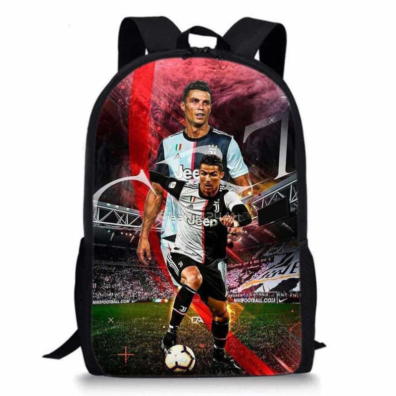 Cristiano Ronaldo Basketball Sports Backpack With Waterproof Polyester For Middle School Students