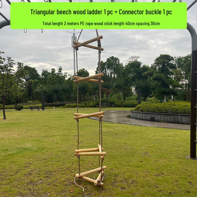 Children's Indoor/Outdoor Climbing and Swing Training Set with Rope Ladder