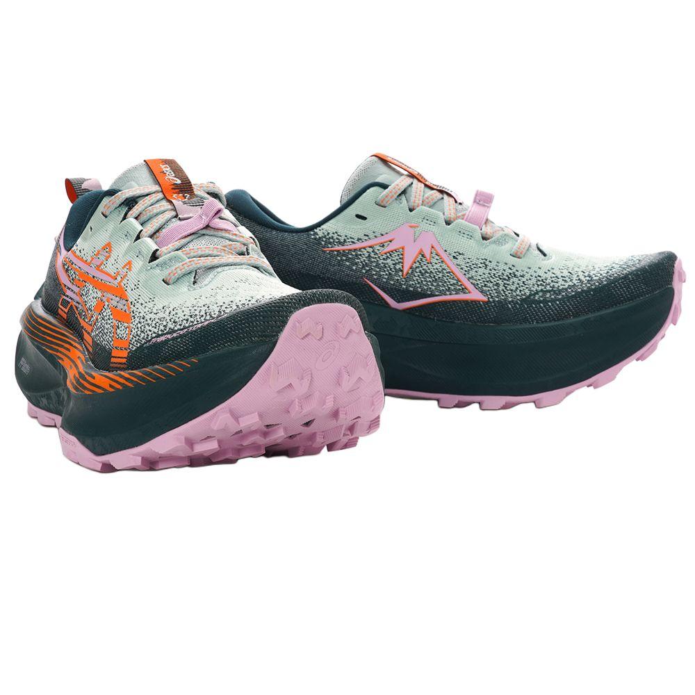 Asics Trabuco Max 4 Cold Moss Nova Orange Women Sneakers Green 1012B769-400