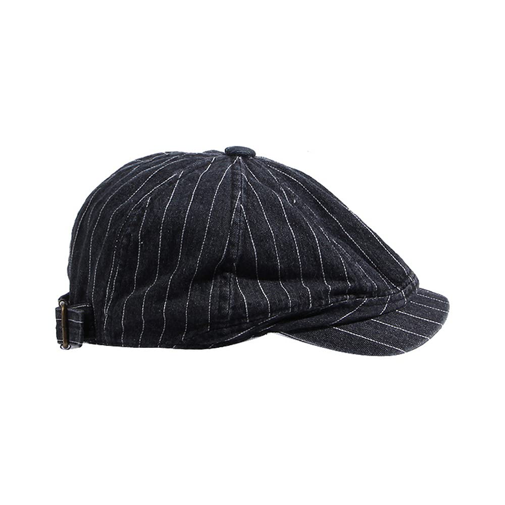 Clape Hunting Newsboy Newsboy Bird Hunting Striped Cotton Casual Commuter Stylish Unisex Work Cap Men's Cap, Cap, Cap, Cap, Beret, Cap, Gentleman's