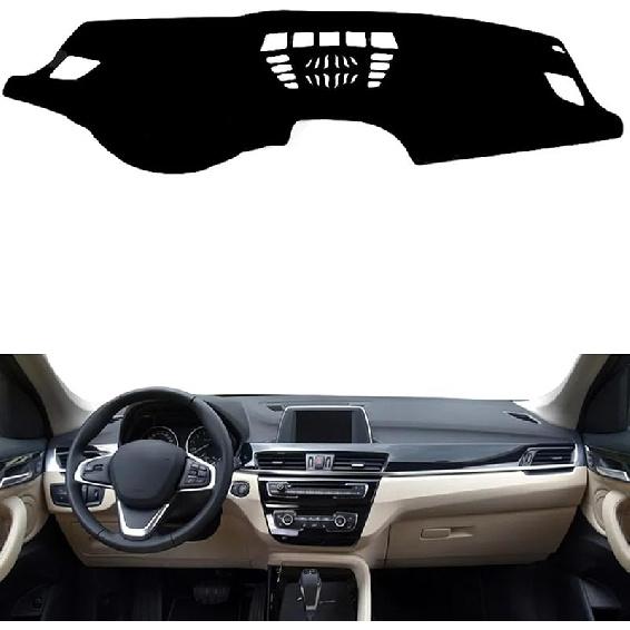 Подходит для BMW X2 (F39) 2018-2021, Чехол на приборную панель, Нескользящий коврик на приборную панель, Черные чехлы на приборную панель, Аксессуары для украшения автомобиля Lhd Blue Edge