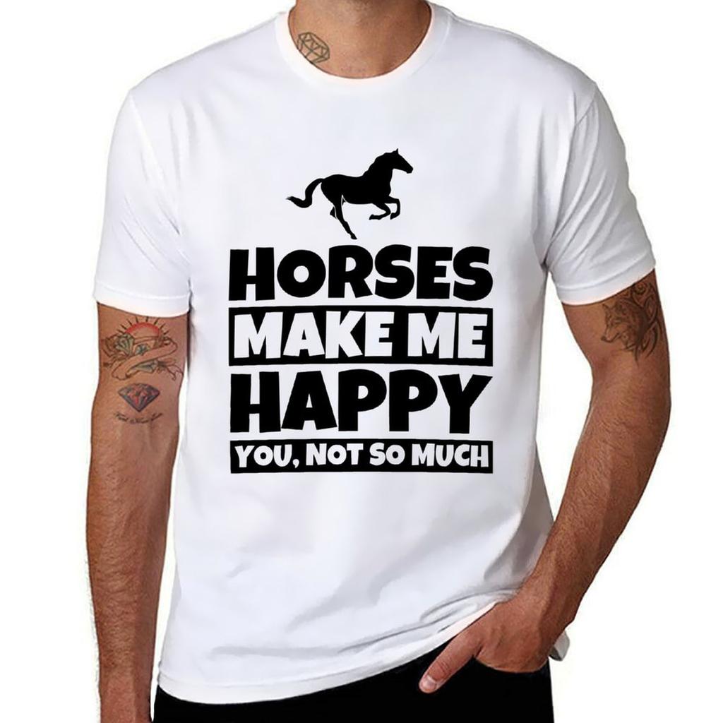Horse Lover Gifts Funny Horse Riding Humor Tshirt Simple Trendy Casual Tshirt