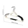 10 Velvet Hangers & 20 Clips Combo,30-Pcs Total - Anti Slip Heavy Duty Slim Hangers for Blouses,Pants & Scarves, Multiple Colors