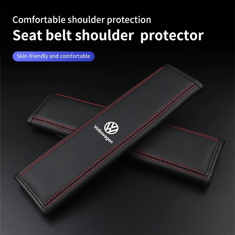 Car Seat Belt Protector Cover Seat Belt Shoulder Pad Accessories For Volkswagen VW Jetta Golf Beetle EOS GTI MK2 MK4 MK5 MK6 MK7 RD3