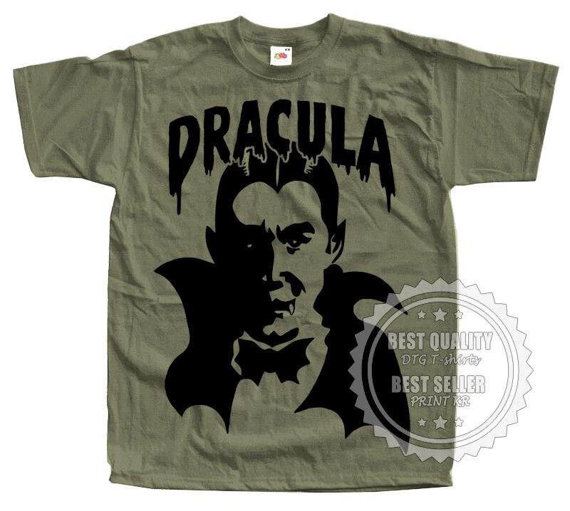 

DRACULA Vampire Poster T SHIRT Tee Ver12 Olive Military all sizes S to 5XL S
