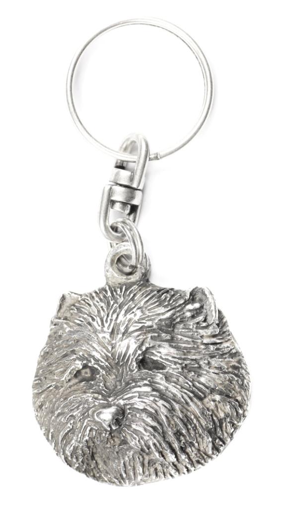 West Highland White Terrier, Westie - Portachiavi Placcato Argento Con Cane, Decorazione per Borsa, Ciondolo per Zaino Marca Art-Dog
