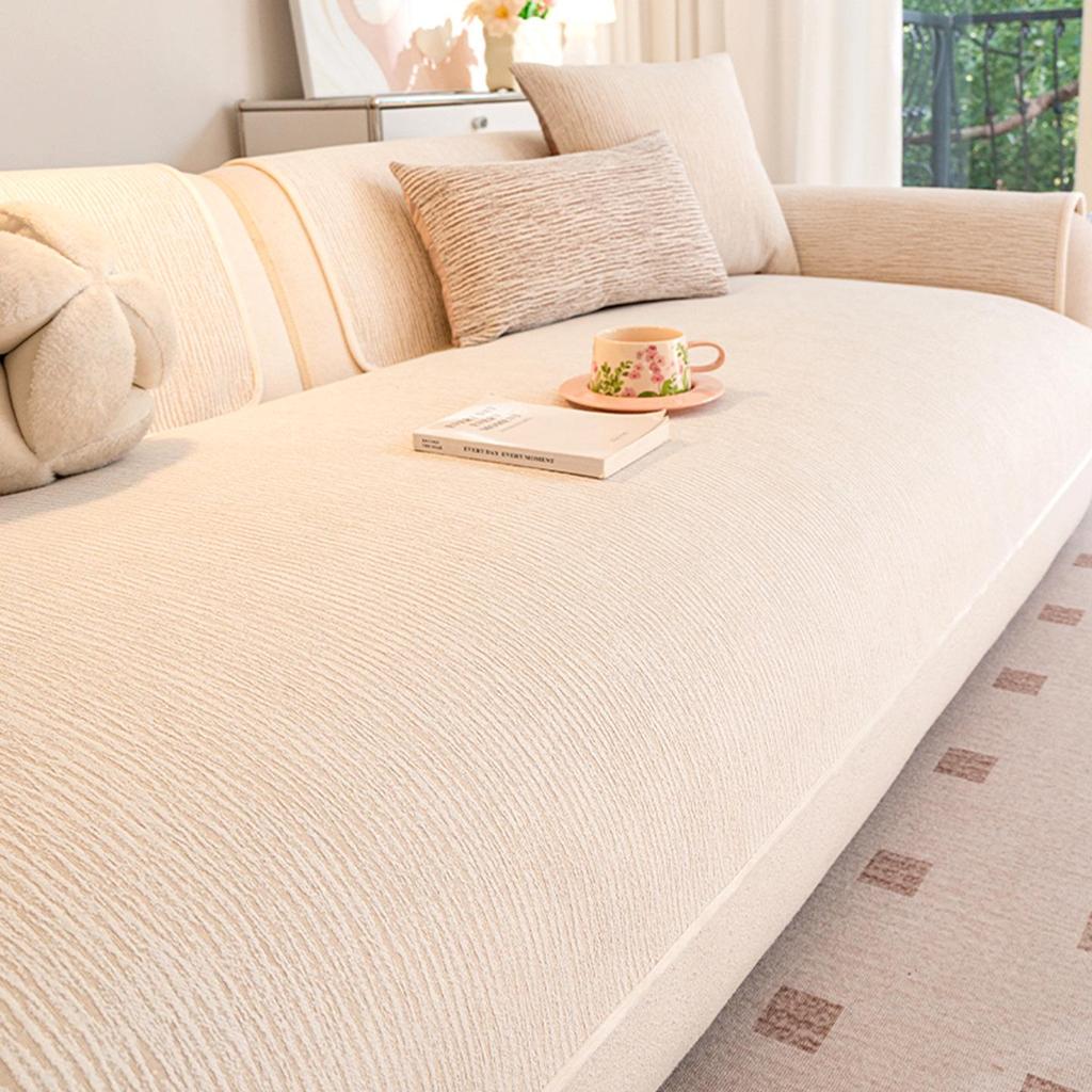 All-Season Non-Slip Cotton-Linen Sofa Seat Cover