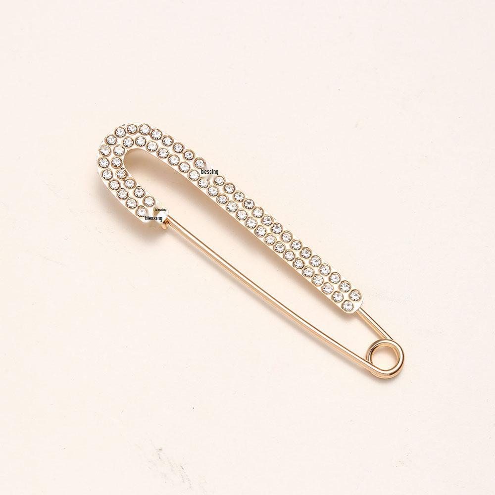 Exquisite Damen-Strass-Perlenbrosche: Anti-Exposition, Taillenformend, Cardigan-Accessoire.