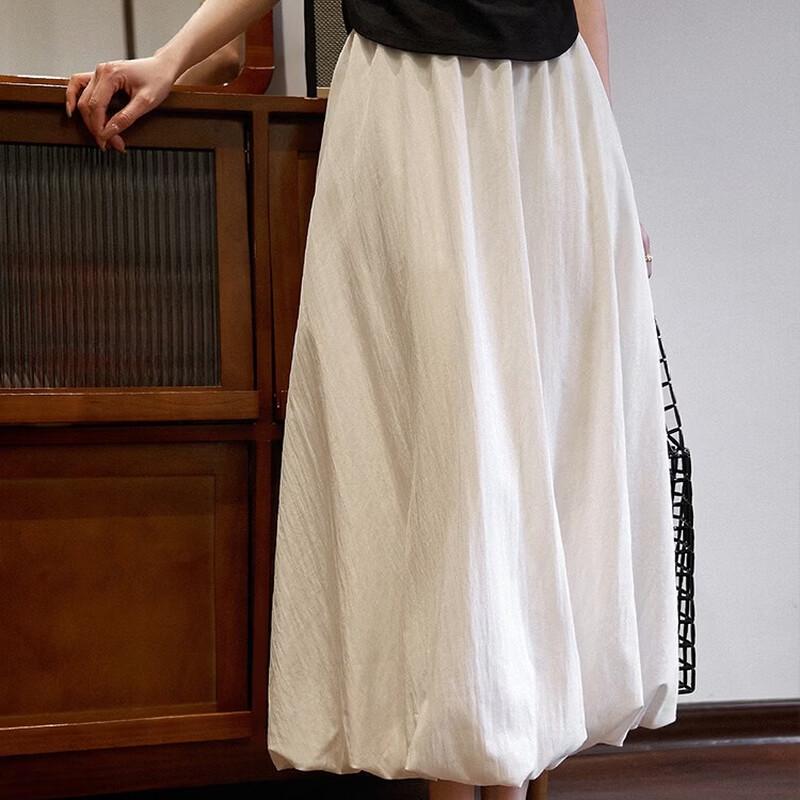 La Chapelle Elegant A-Line Midi Skirt S
