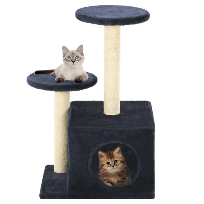 VidaXL Cat Tree with Sisal Scratching Posts 60cm Dark Blue