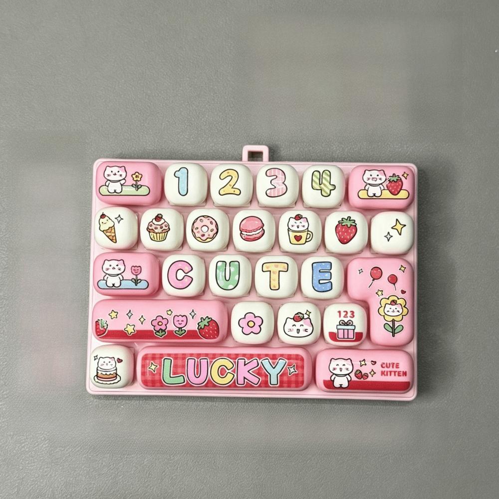 Creative Design Finger Press Toy 26 Key Mechanical Keyboard Toy Gift Accessories