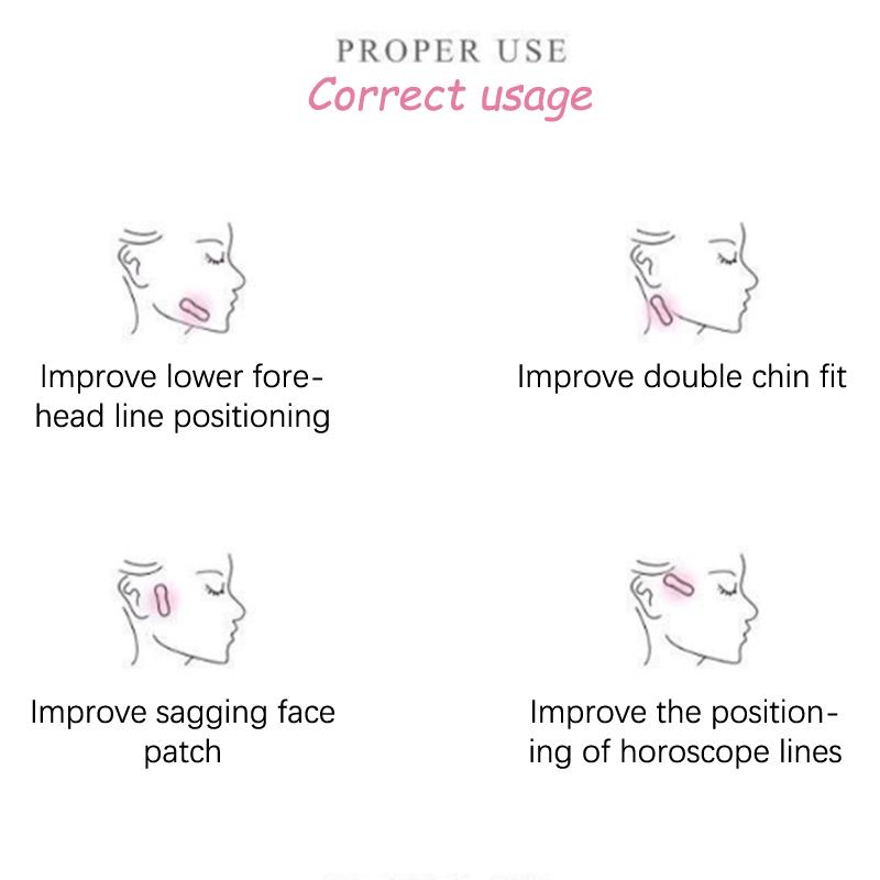 

40 шт.//упак. прозрачная водонепроницаемая клейкая лента для макияжа V-образного лица, невидимая дышащая подтяжка лица, подтягивающая подбородок