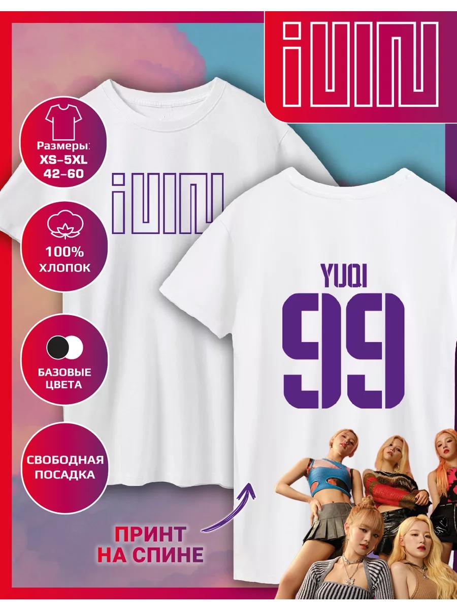 

Straight T-shirt with G-idle Yuqi Print 4XL