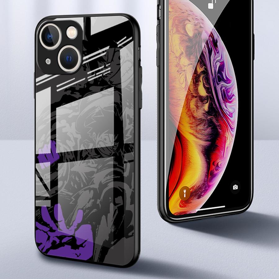 Glass Phone Cover Case for iPhone 17 Pro Max 11 16 15 Plus XR Air 13 12 8 14 Cool OneS P-ieceS