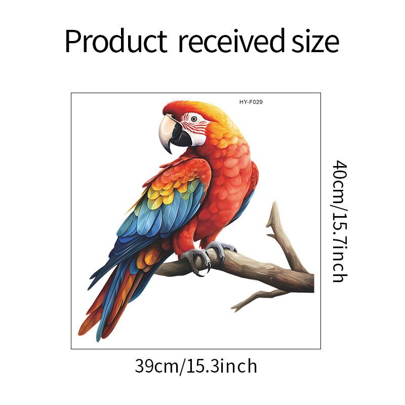 

Мультяшный Милый Попугай на Ветке Спальня Гостиная Прихожая Домашнее Украшение Наклейки на Стену