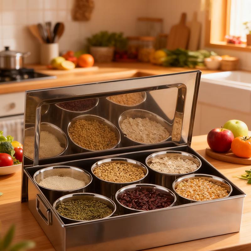 Lu Fenglai Stainless Steel Spice Container Set