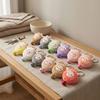 Metal Bell Mini Plush Sheep Keychain Soft Fluffy Sheep Doll Ornament  Chinese New Year Gift