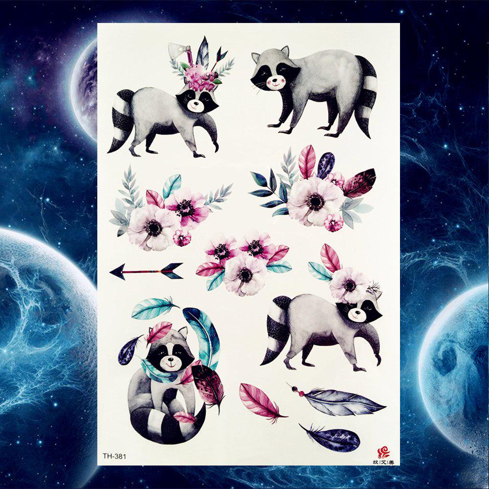 1pz Acquerello Bambini Cartoni Animati Adesivi Unicorno Panda Tatuaggi Temporanei Carini Fenicottero Cavallo Tatuaggi