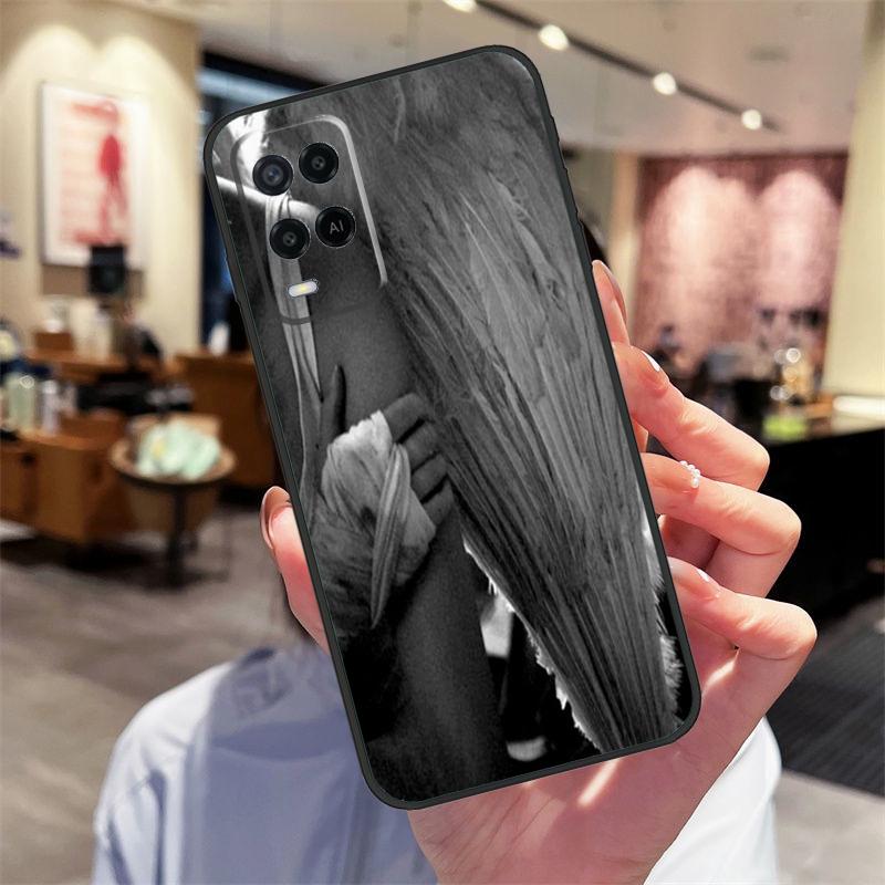 Angel Wings Painting Case For Oppo A94 A54 A40 A60 A80 A98 A78 A18 A38 A58 A16 A76 A96 A17 A77 A74 A57S A15 Cover