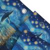 Starry Night Whale Shower Curtain Inspired By Van Gogh Artwork Add A Touch Of Magic To Your Bathroom Decor Complimentary Hook