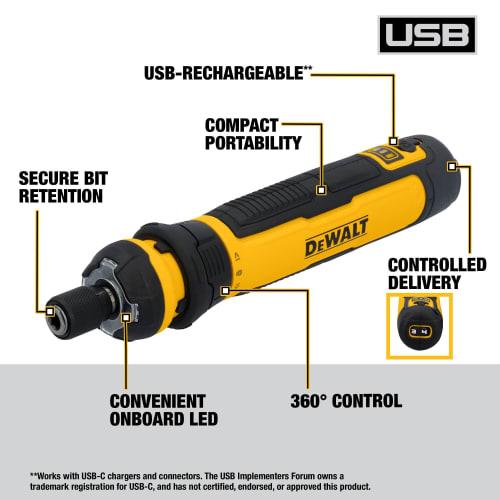 DEWALT Cordless Screwdriver with FLEXDRIVE Control and Screwdriver Bits (DWHT66719)
