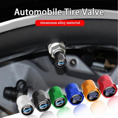 4 Stück 3D-Aluminiumlegierung Auto Rad Reifen Luftventil Staubkappen Felgenzubehör Für Rdesign XC60 XC90 V40 V50 V60 Xc70 S40 S60