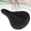 Bike Seat Cushion Cover Silicon Honeycomb Anti Slip Rainproof Ergonomic Bicycle Saddle Cover for Mountain Bikes Road Bikes Black