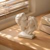Romantic Art Sculpture 3D Printed Couple Hugging Kissing Statue, Modern Minimalist Anniversary Gift for Couples Desk Shelf, Home Decor Ornament,