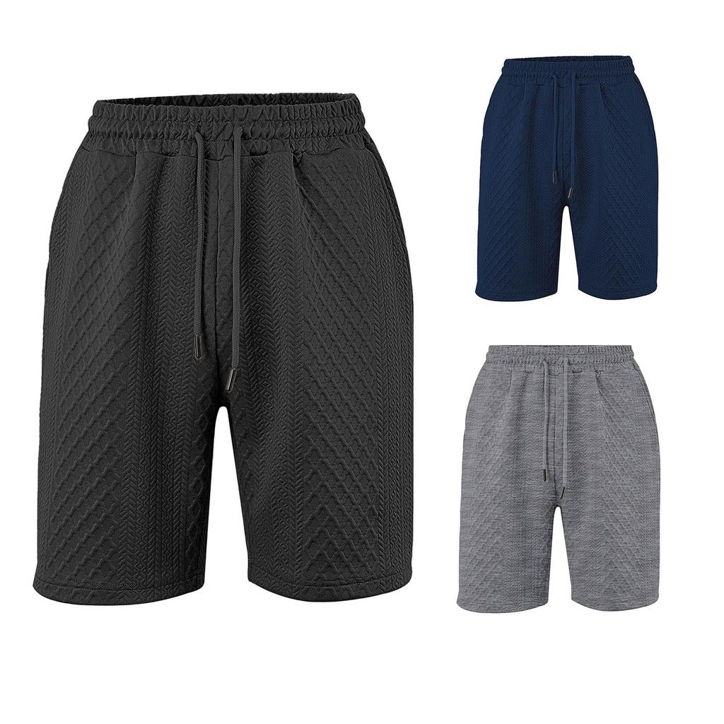 Men'S Straight Work Pants Fashionable And Casual Drawstring Shorts