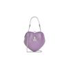 Belle Heart Shaped Silhouette Ball Pendant Recycled Polyurethane Wallet Women Wallet Purple 4304006NS000DLAPURPLE