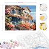RUOPOTY Oil Painting By Numbers Scenery DIY Pictures By Numbers House Landscape Kits Drawing Canvas HandPainted Home Decor